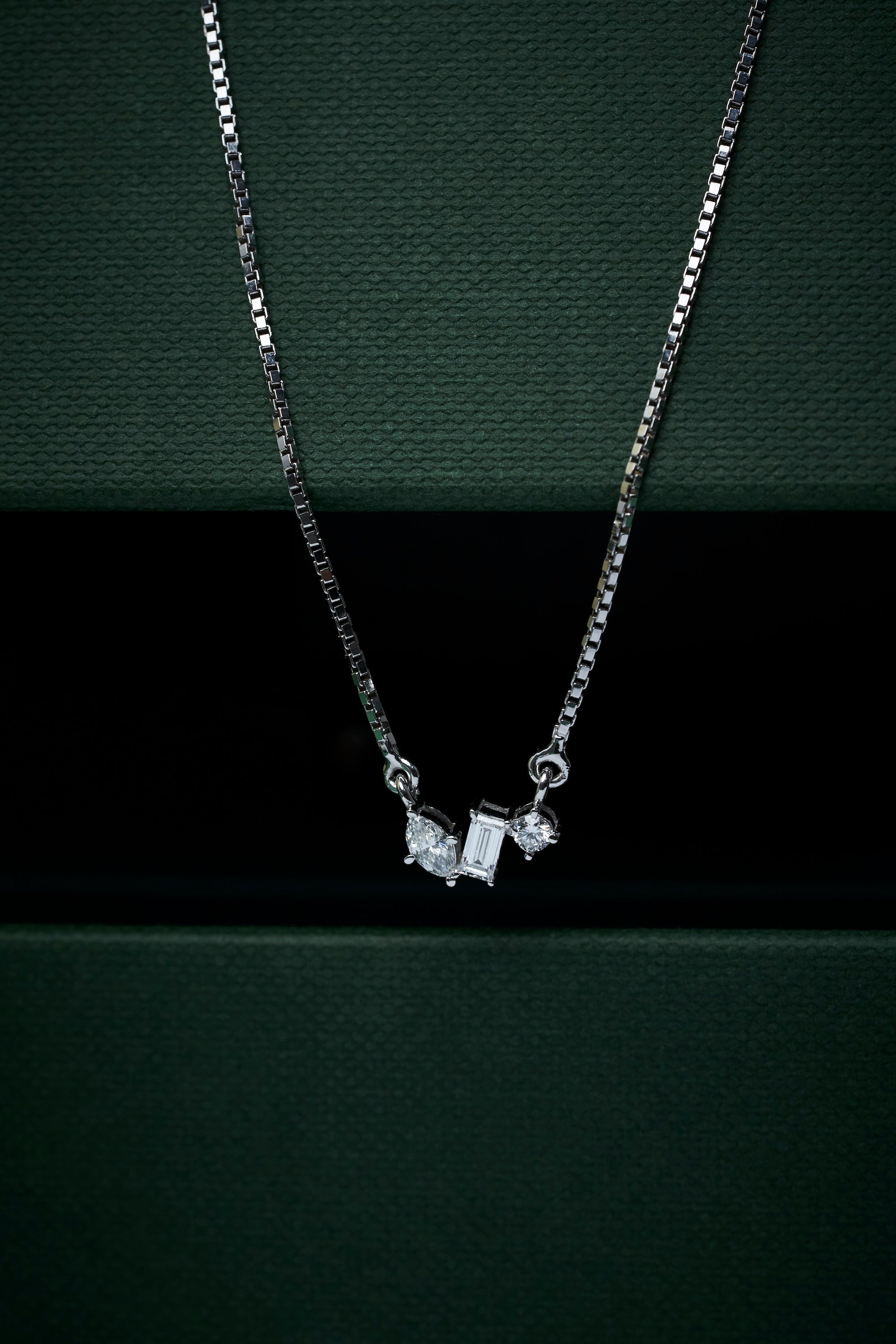 Multi-Cut Diamond Pendant Necklace