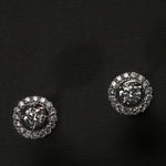 50 pointer diamond halo studs