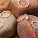 set of five diamond rings