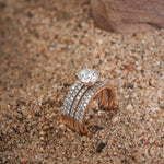 set of five diamond rings