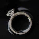 floating diamond thick band diamond ring