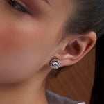 Celestial Diamond Halo Studs