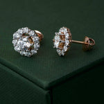 Celestial Diamond Halo Studs