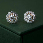 Celestial Diamond Halo Studs