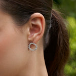 Circular Cluster Diamond Earring