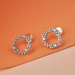 Circular Cluster Diamond Earring