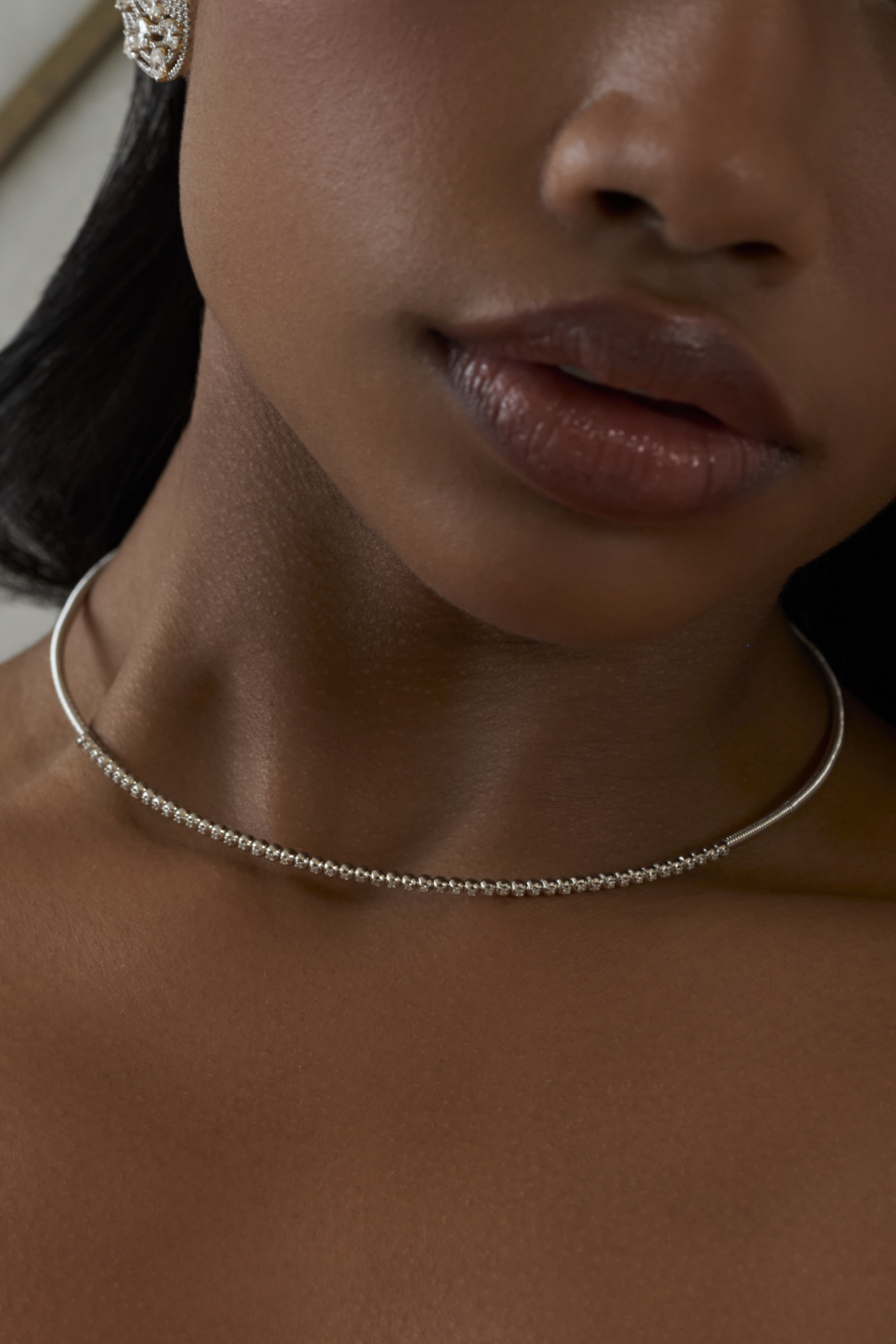 Classic Slide Diamond Neckpiece