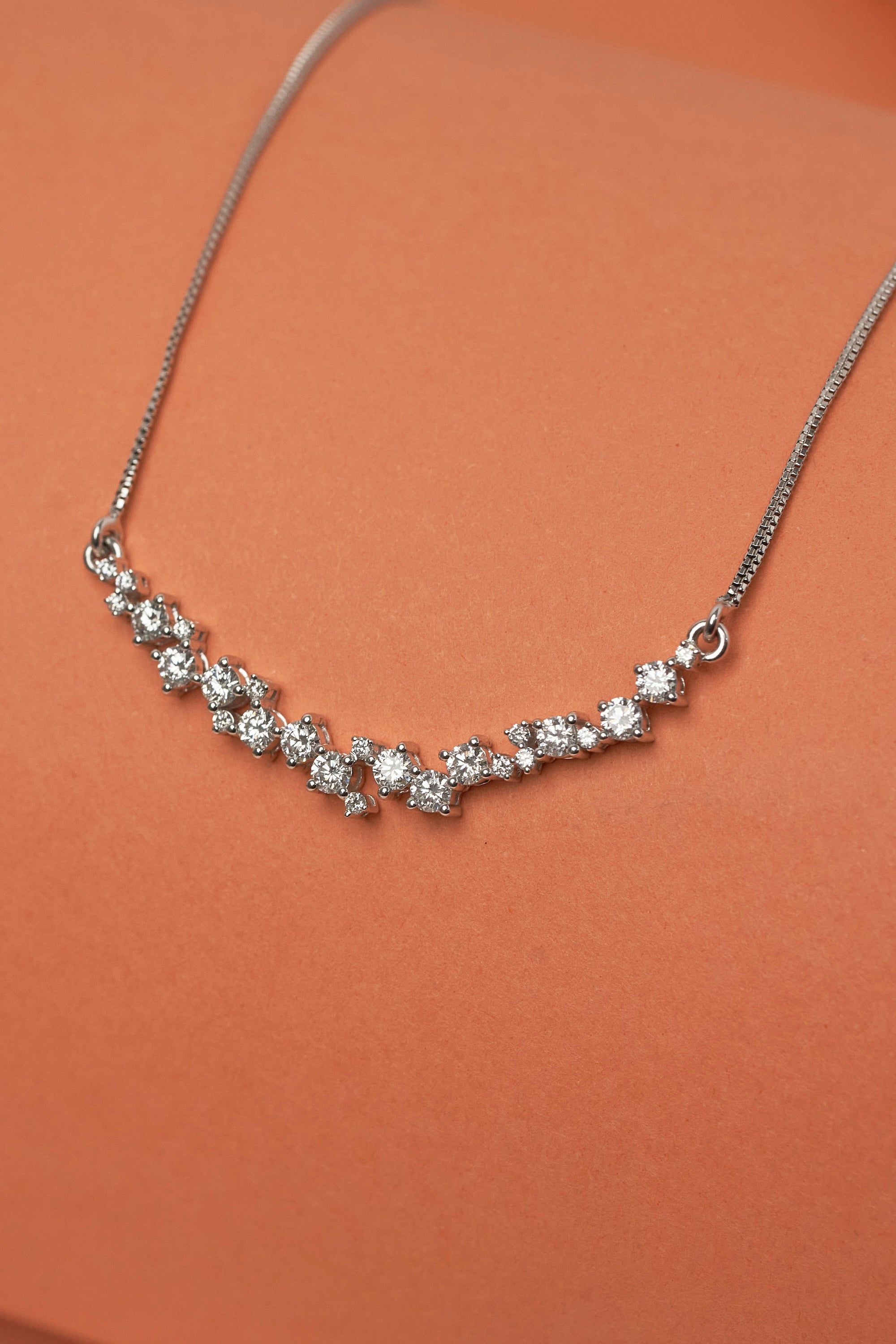 Cluster Diamond Neckpiece