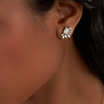 Feathered Radiant Diamond Earrings