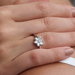 Diamond Flower Ring