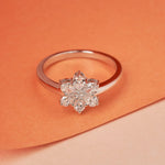 Diamond Flower Ring