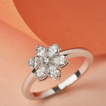 Diamond Flower Ring