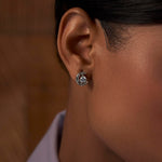 Moon Solitaire Diamond Studs