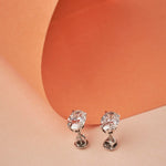 Oval Queen diamond studs