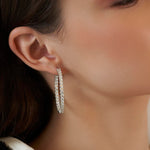 Queen Size Diamond Hoops