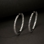 Queen Size Diamond Hoops