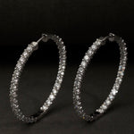 Queen Size Diamond Hoops