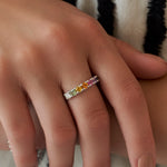 Rainbow Diamond Ring