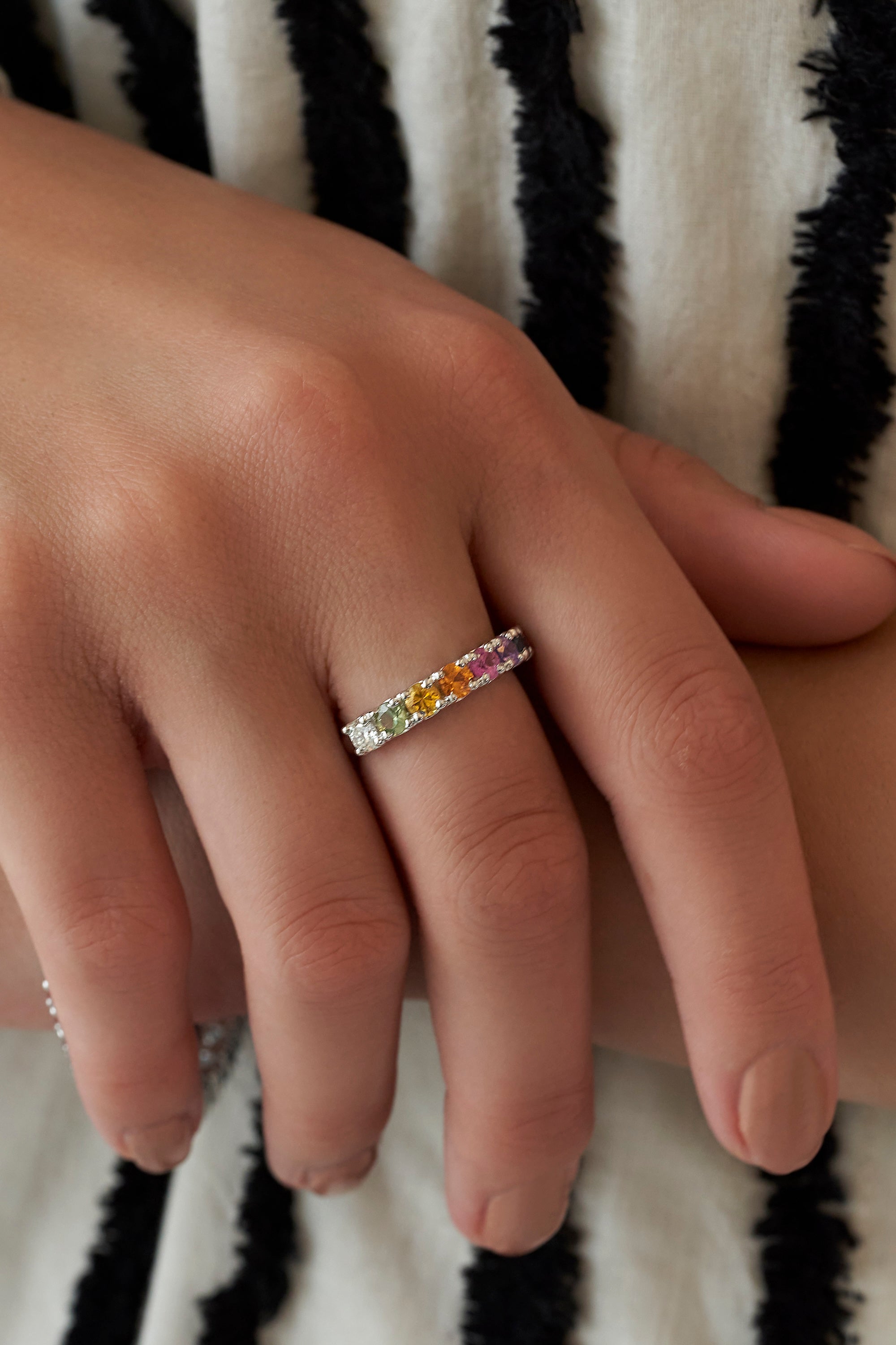 Rainbow Diamond Ring