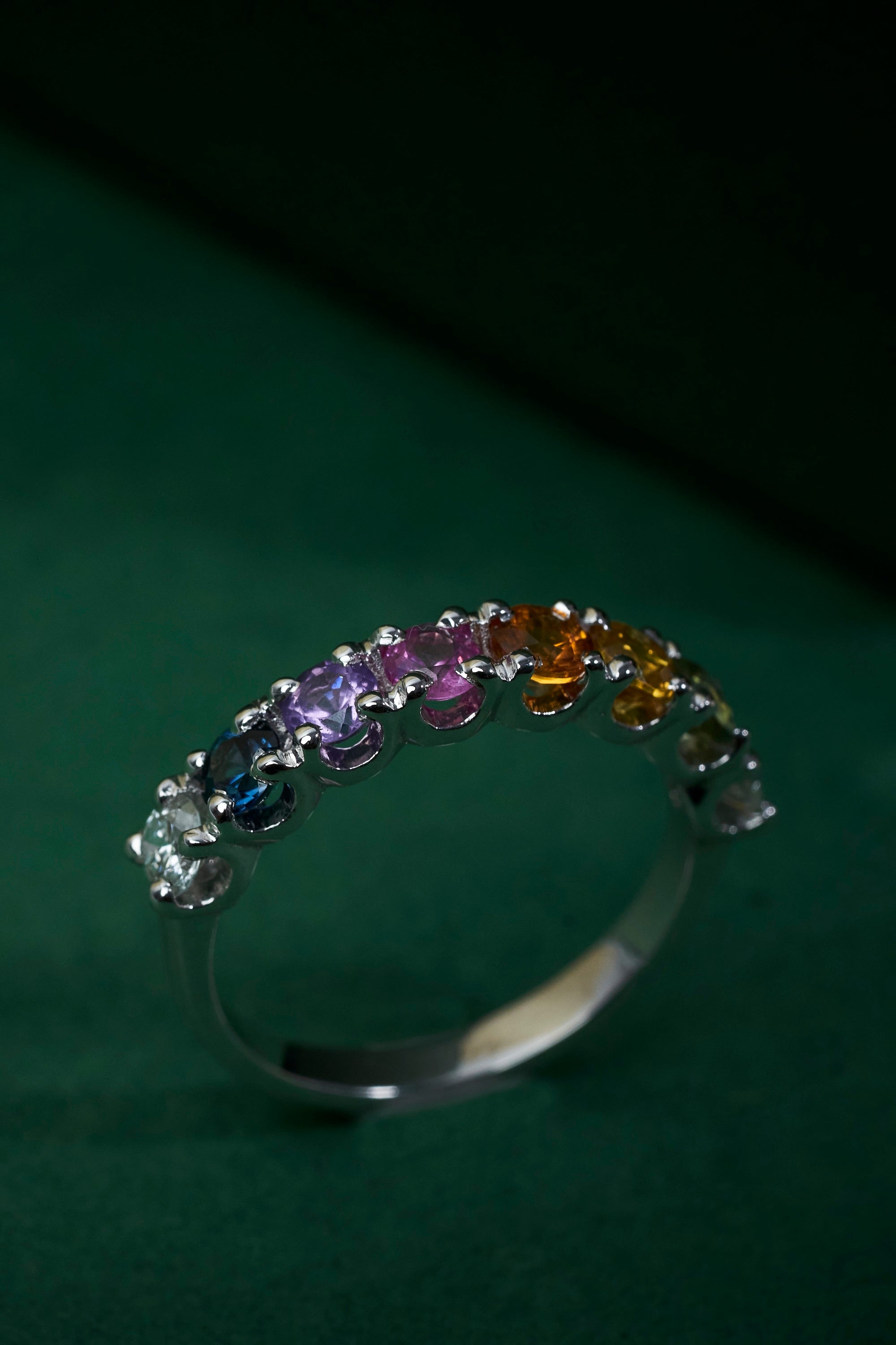 Rainbow Diamond Ring