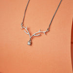 Reindeer Diamond Pendant necklace