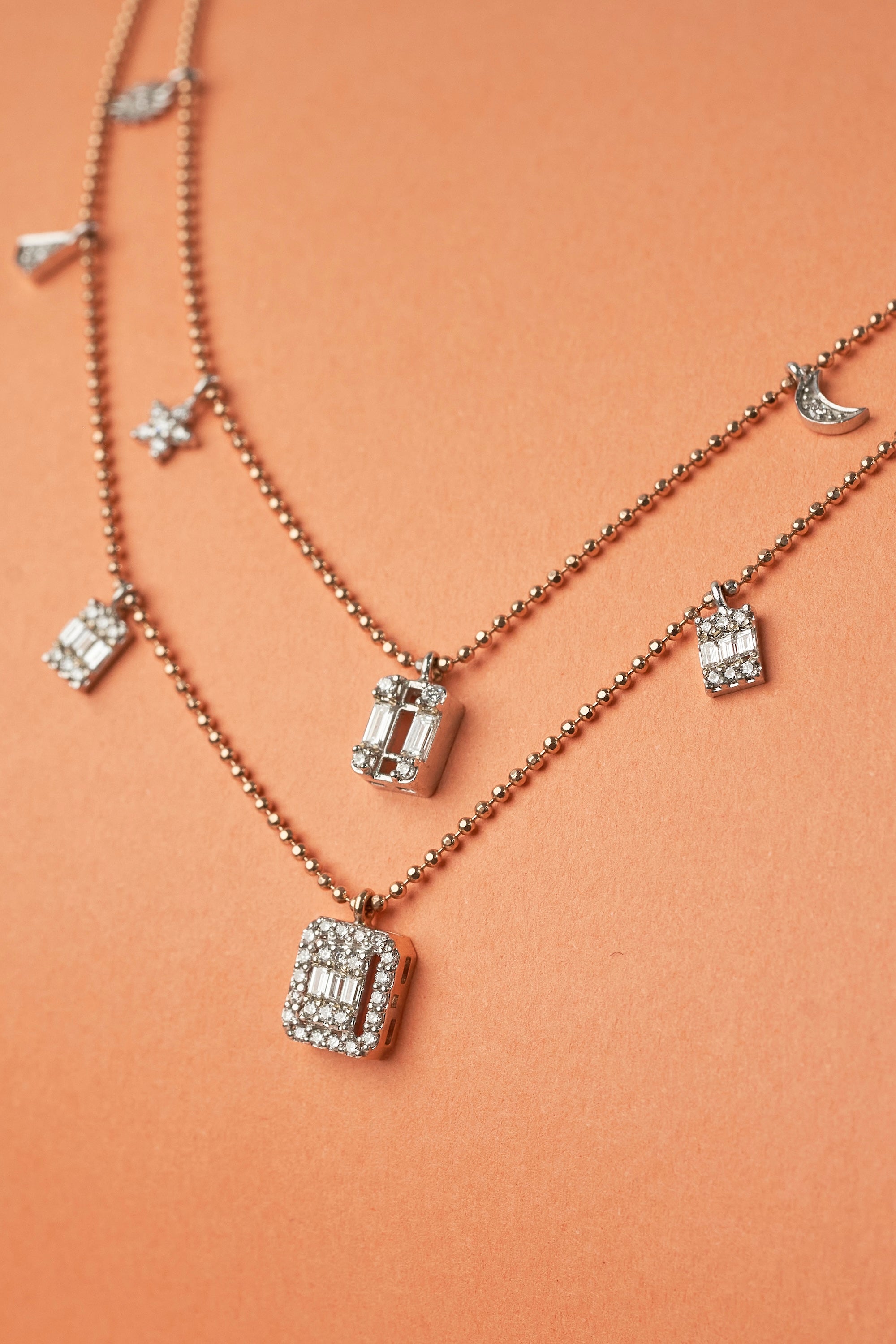 Signature Charm Diamond Necklace