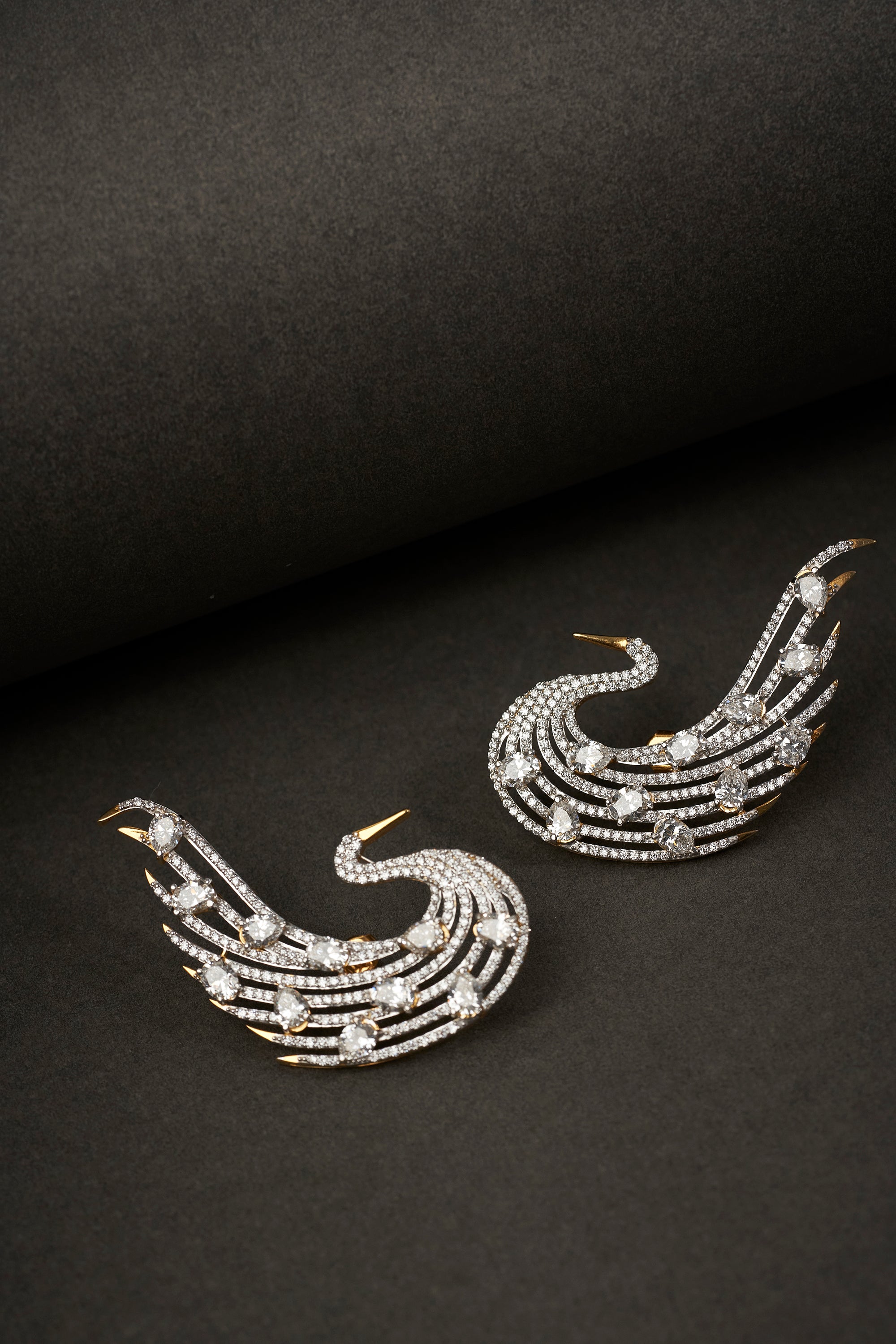 Royal Swan diamond Earrings