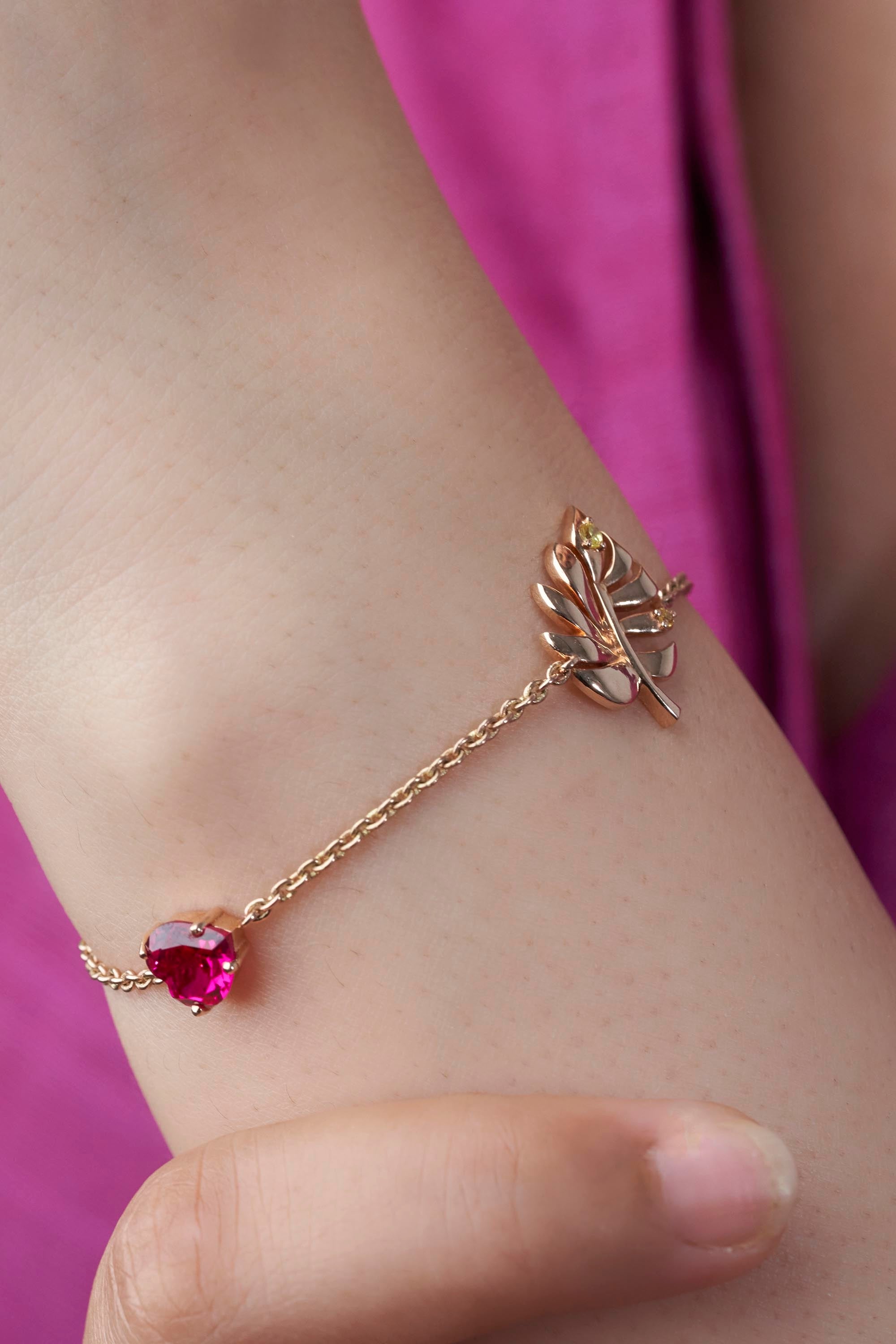 Tropical ruby bracelet