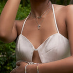 Infinity diamond pendant necklace
