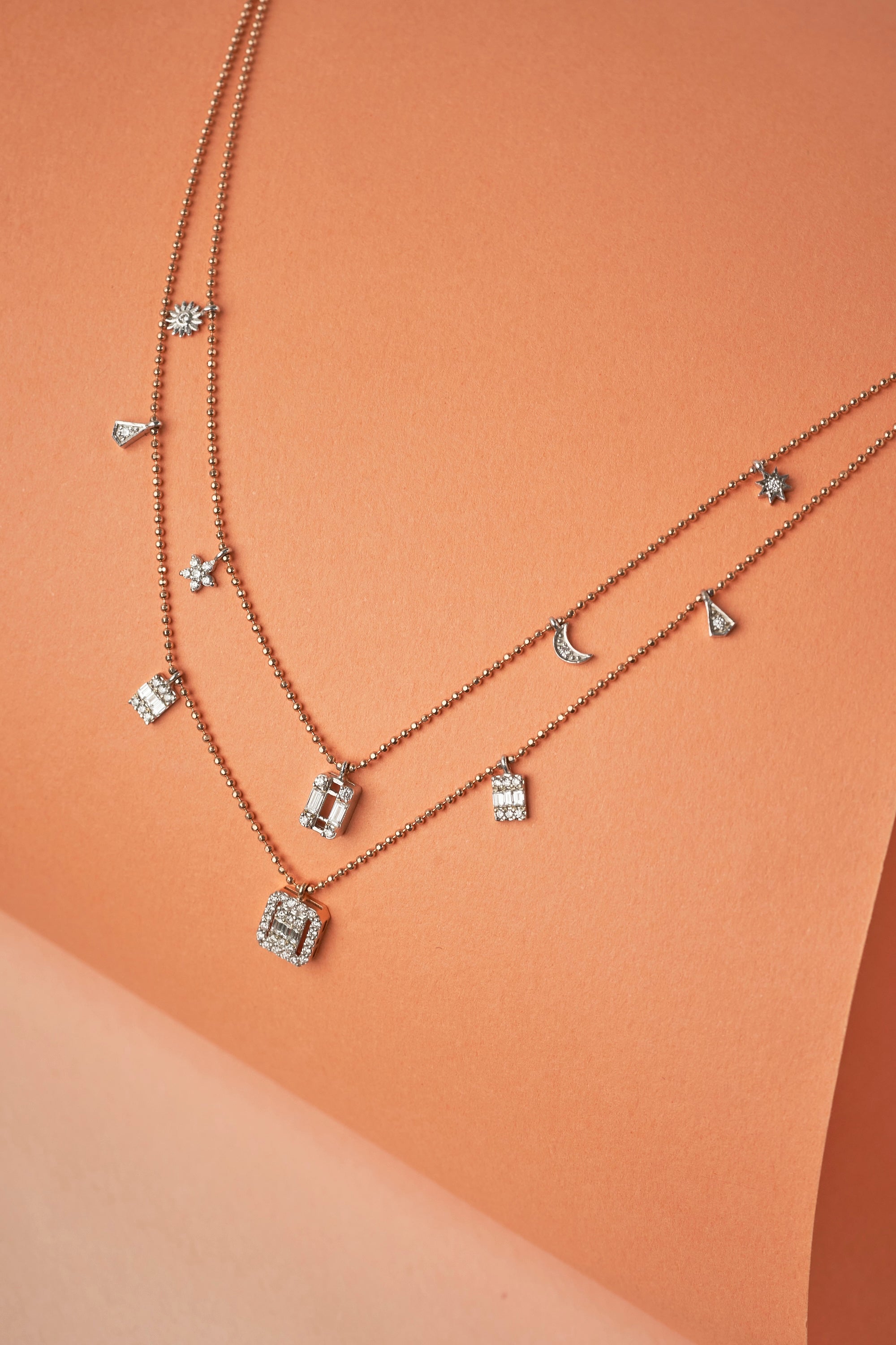 Signature Charm Diamond Necklace